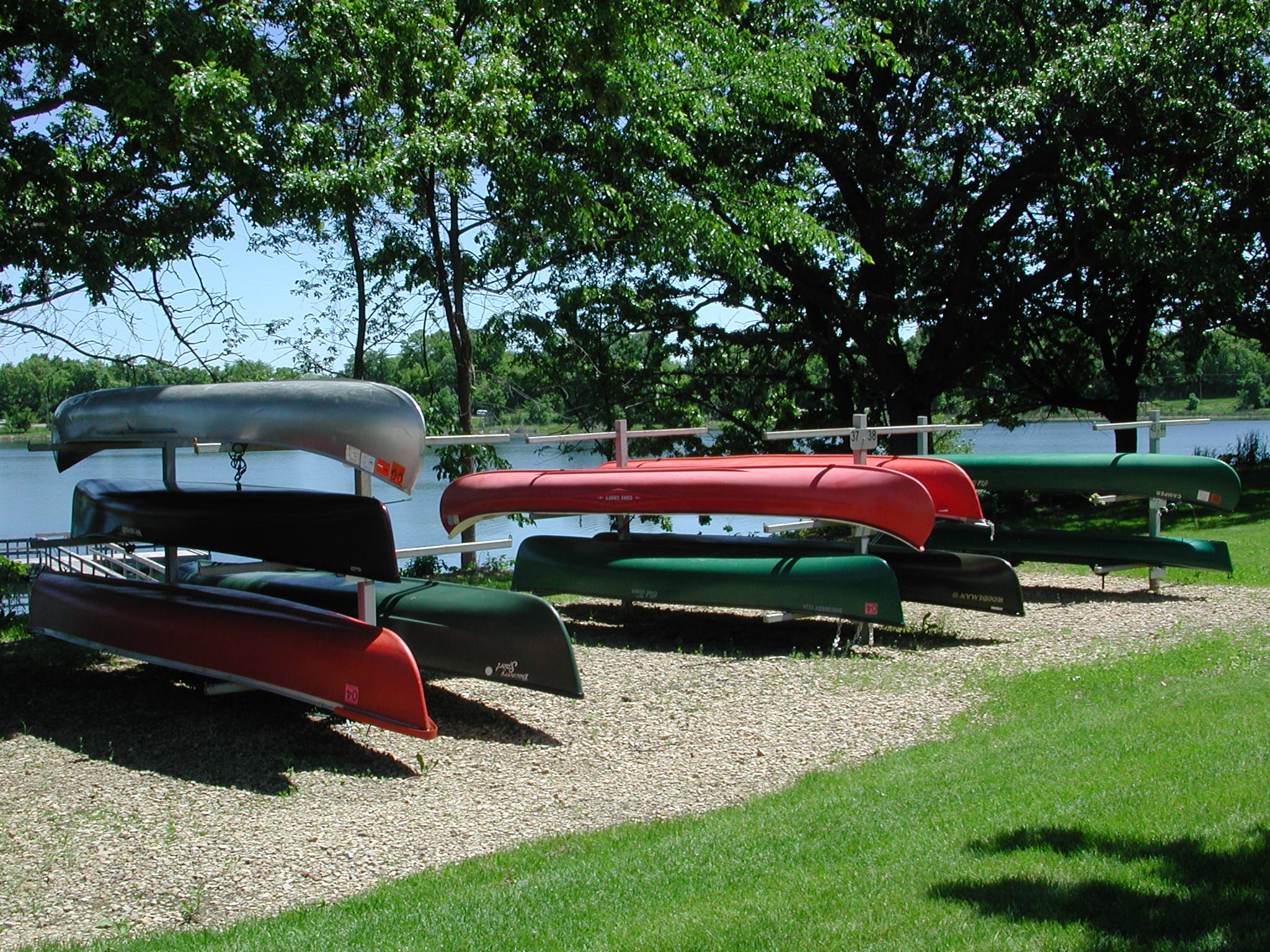 Canoes at Bush Lake