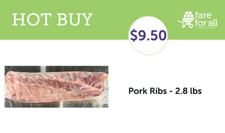 Fare For All Hot Buy Pork Ribs August 2024