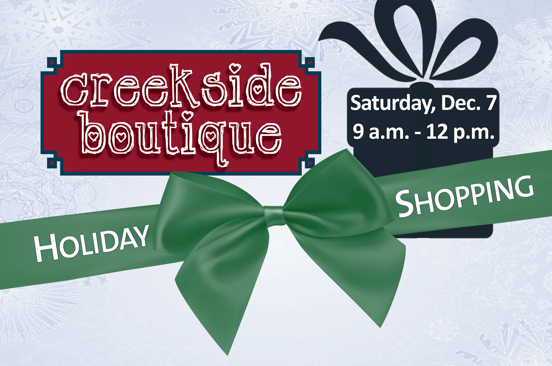 Creekside Boutique Holiday Sale Graphic 2024