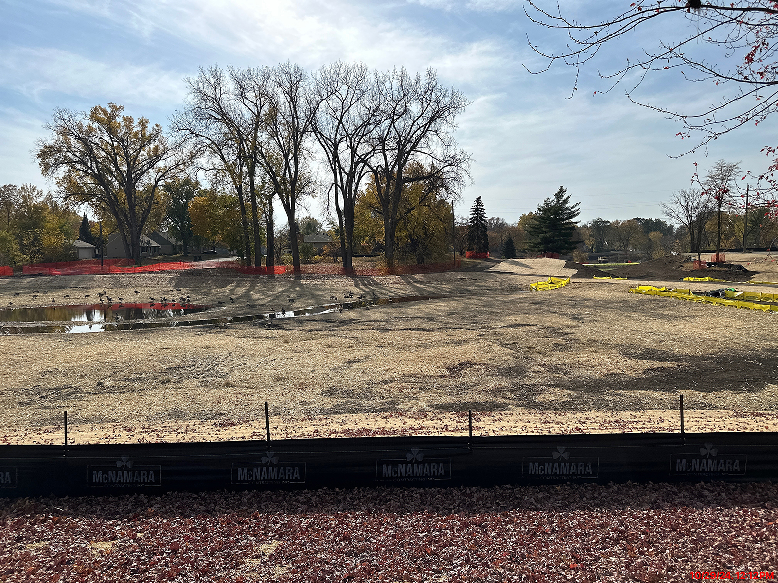 Earthwork at Tretbaugh Park October 2024