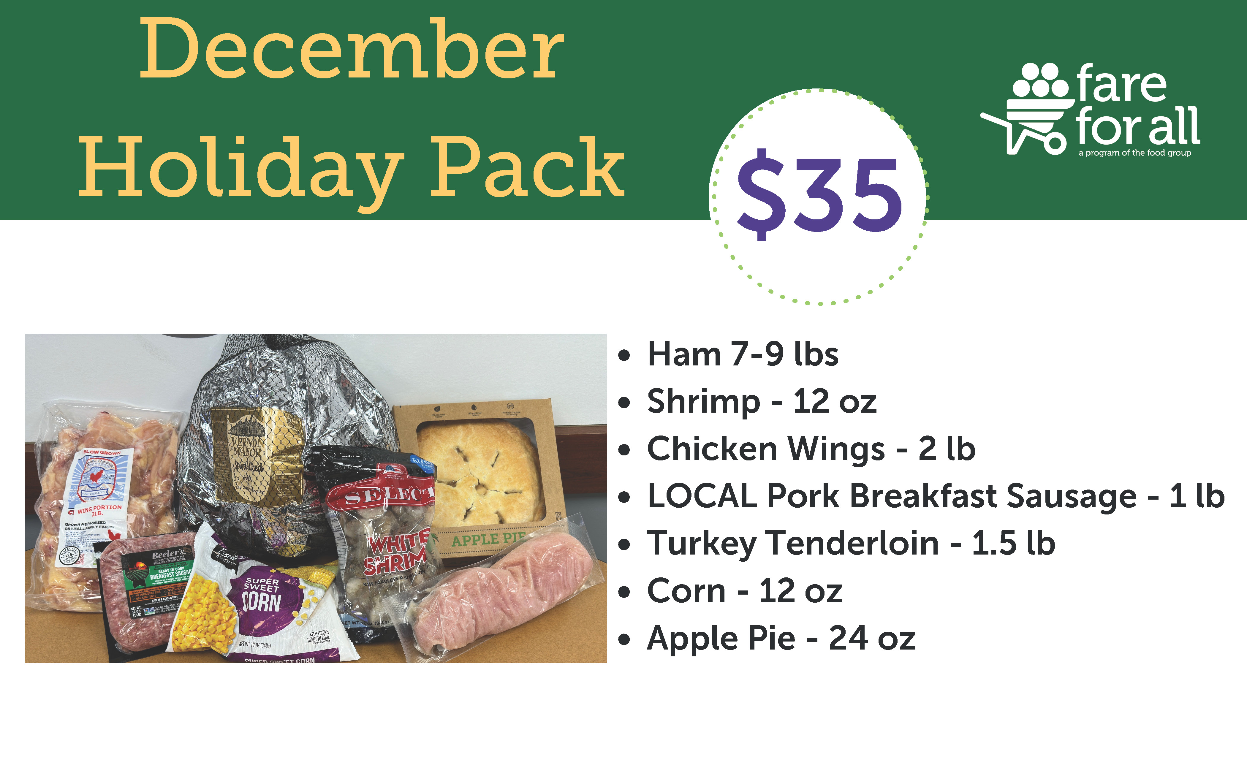 December 2024 Fare For All Holiday Pack