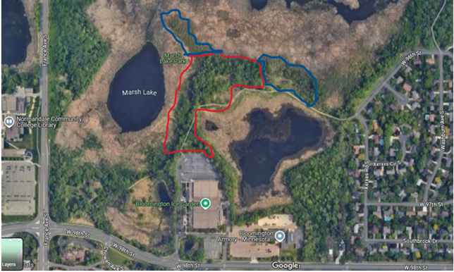 BNNN Marsh Lake Restoration Project map