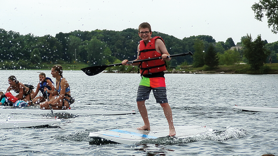 Paddle boarder