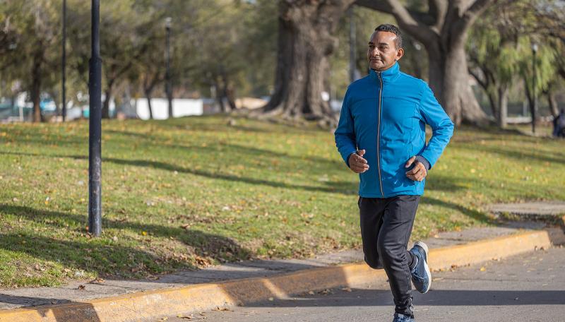 Man exercising
