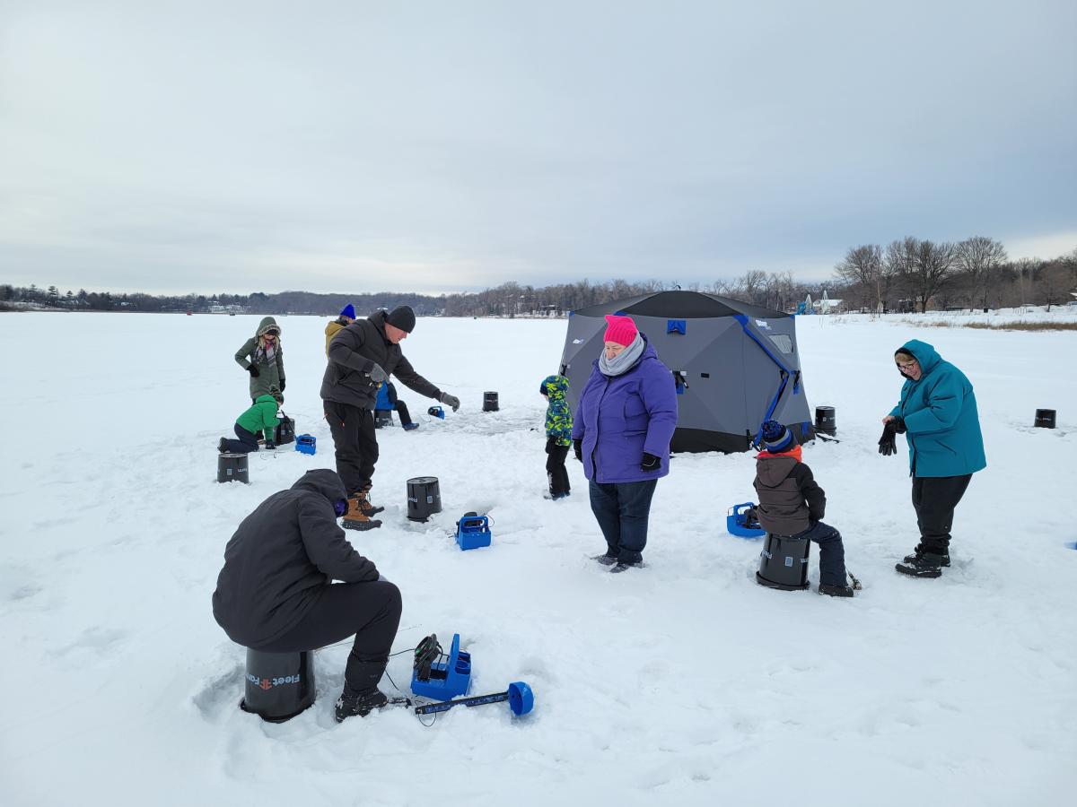 Group Ice FIshing