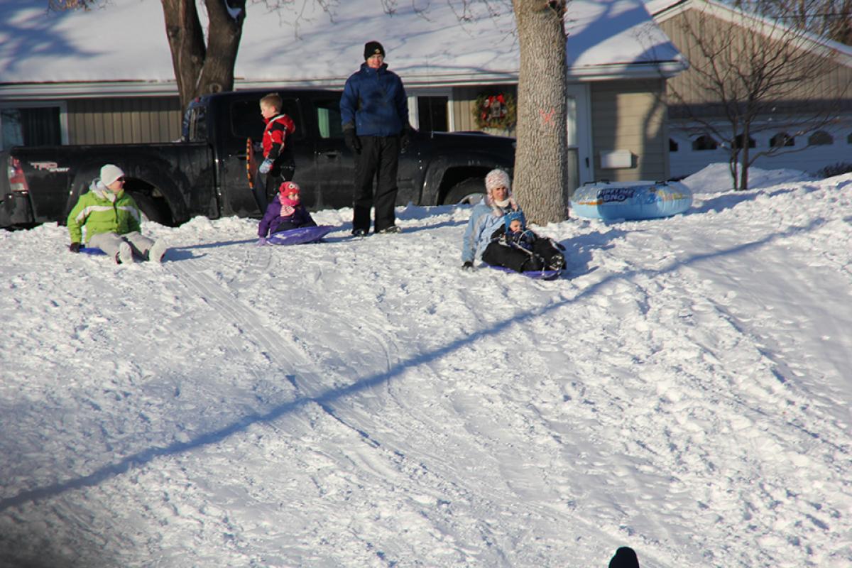 Winter Fete Sledding