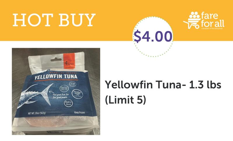 Fare For All October 2024 Hot Buy Yellowfin Tuna