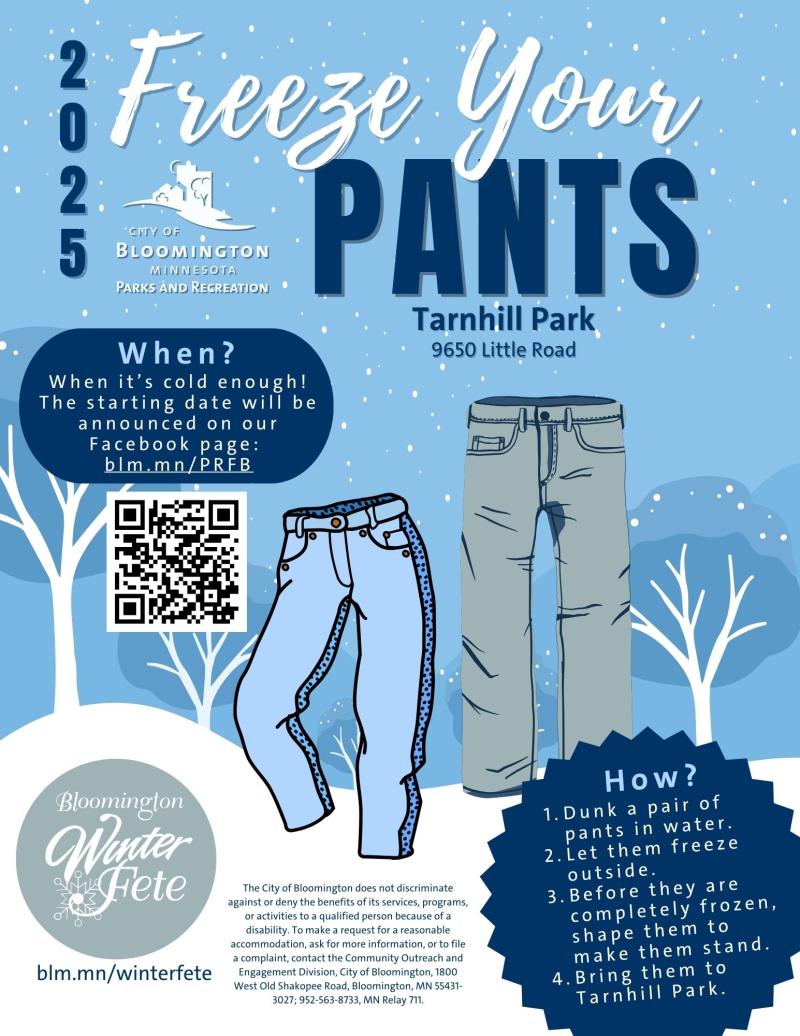 2025 Freeze Your Pants flyer graphic