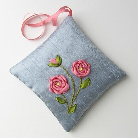 Ribbon Rose Sachet