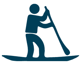 Paddleboard Icon - Blue